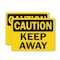 Signmission Keep Away Caution Sign, Plastic, 10in W x 7in L, 2PK OS-2PACK-CS-P-710-L-19192 - alternate 1